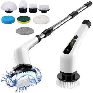 Escova Elétrica Limpeza 360 Giratória Multiuso 9 em 1