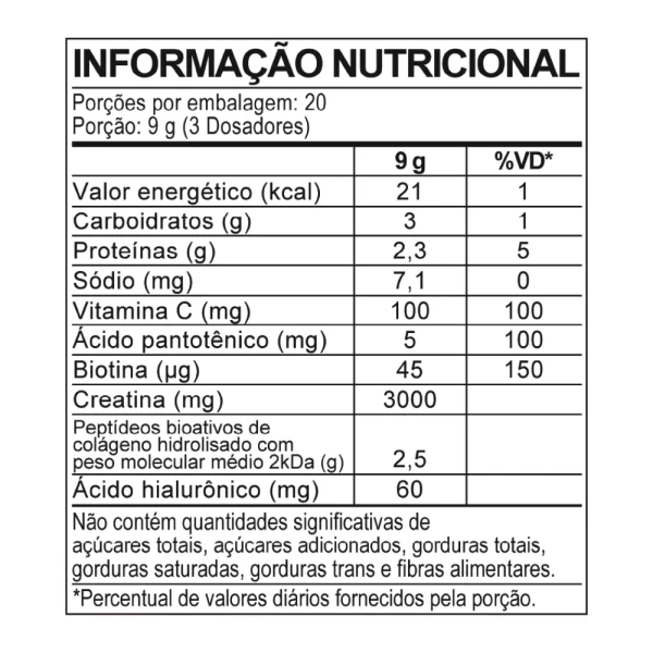 Creatina Beauty Pro 180g - Colágeno® + Ácido Hialurônico® Sabor Cranberry - Imagem 4