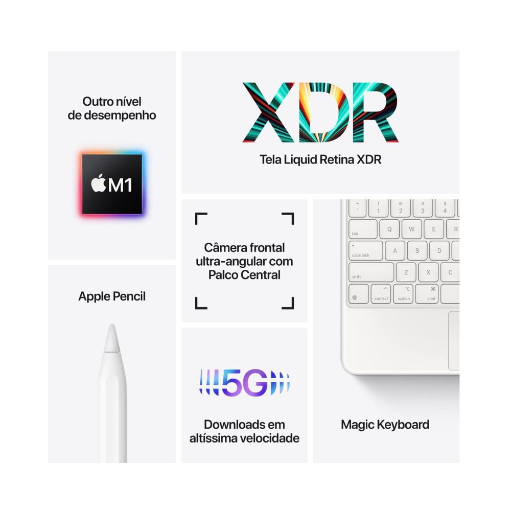 Apple iPad Pro 12.9" 3ª Geração (2021) – Tela Retina XDR e Performance Avançada - Imagem 4