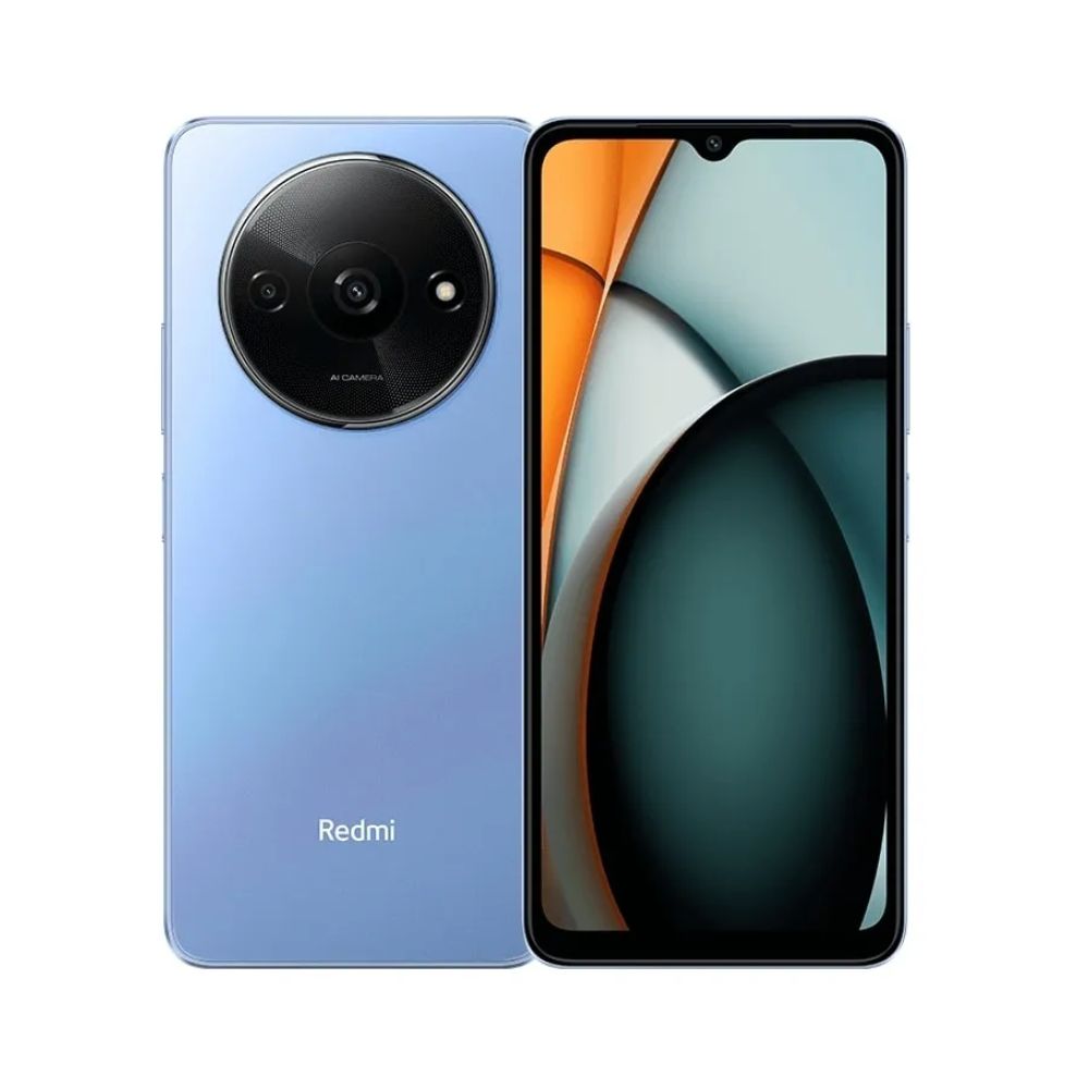 Vista frontal e traseira do Redmi A3 128GB na cor original